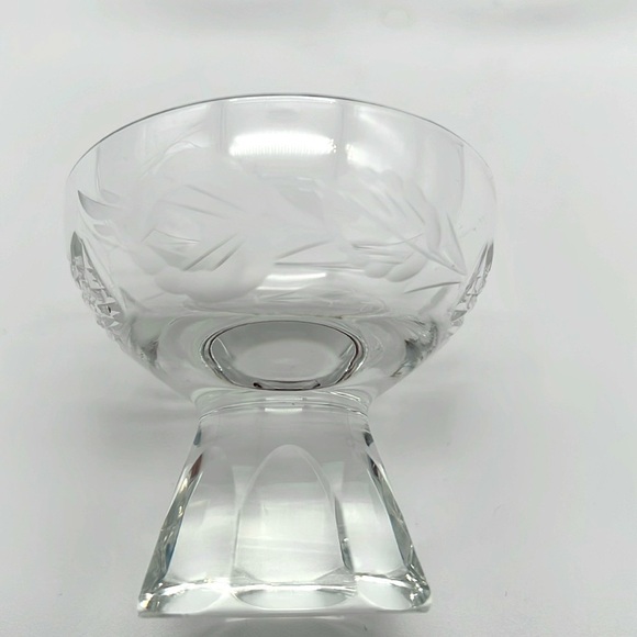 Nachtmann Andernach, Coupe Cordial Glass Etch Flower/Roses, Octagonal (Set of 4) - Picture 2 of 10